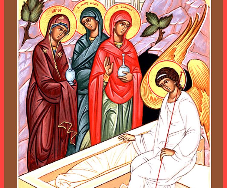 the Myrrh-bearing Women at the Empty Tomb