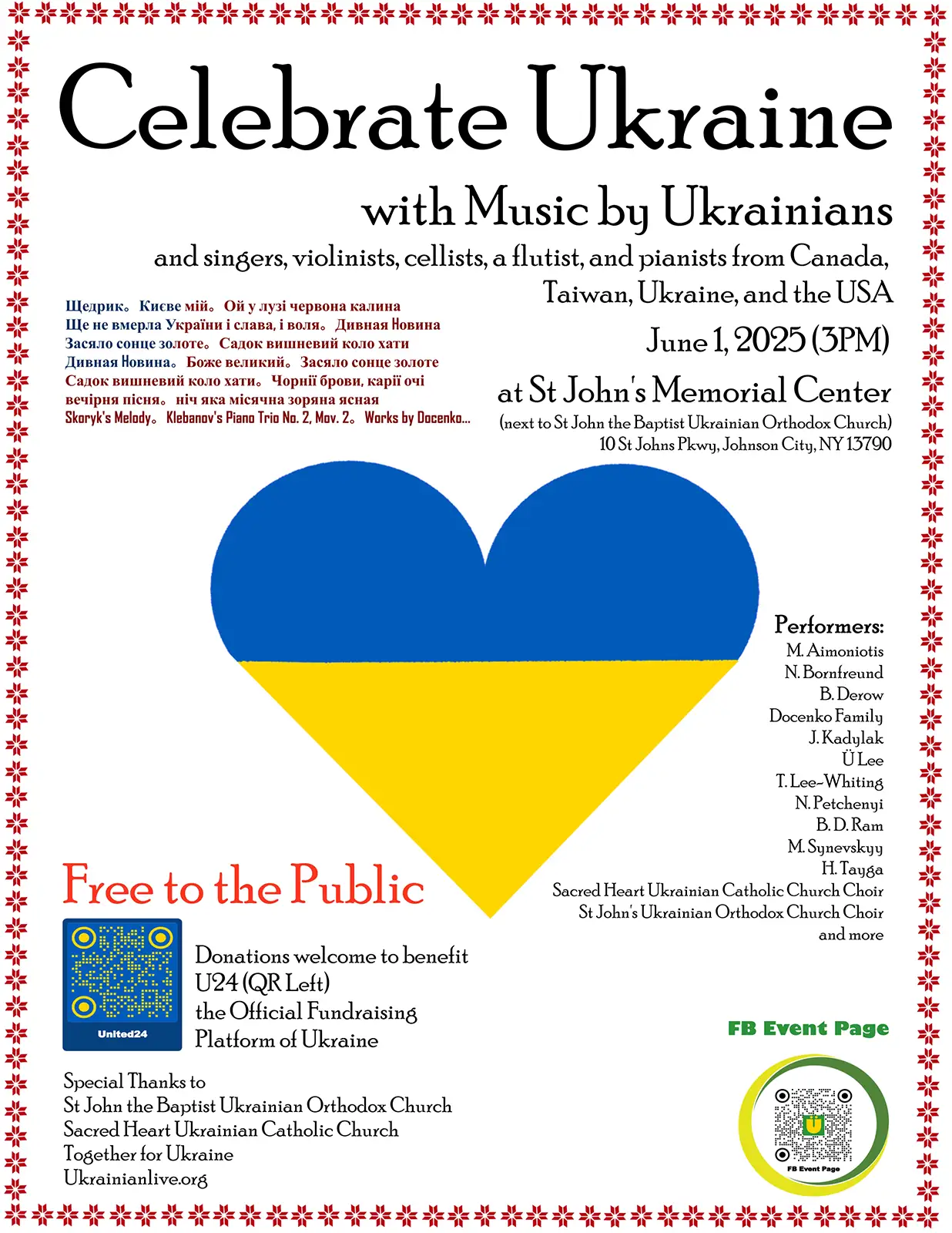 June 1 - Celebrate Ukraine
