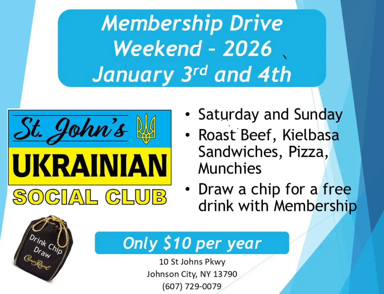 Social Club Membership Drive