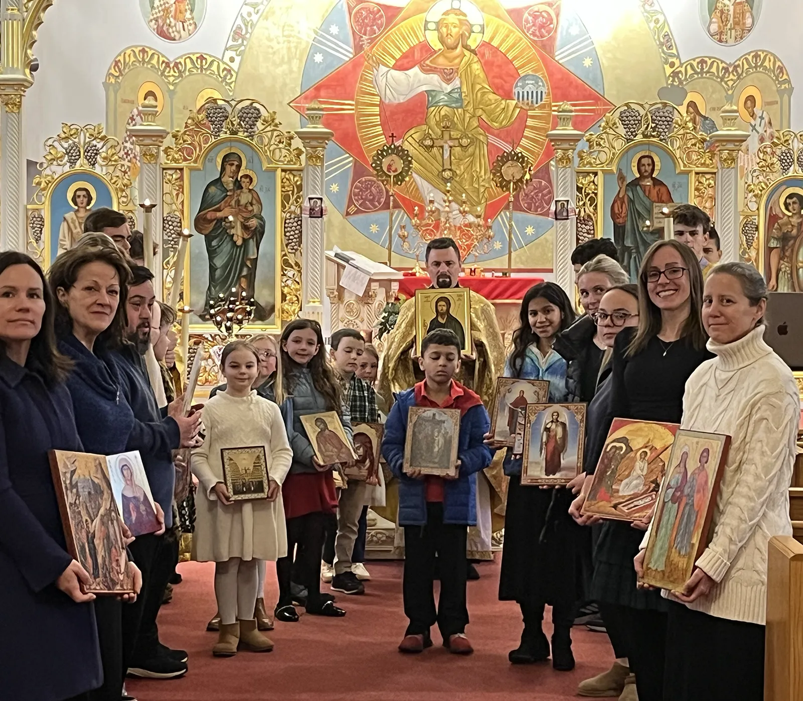Triumph of Orthodoxy Icon procession with children.