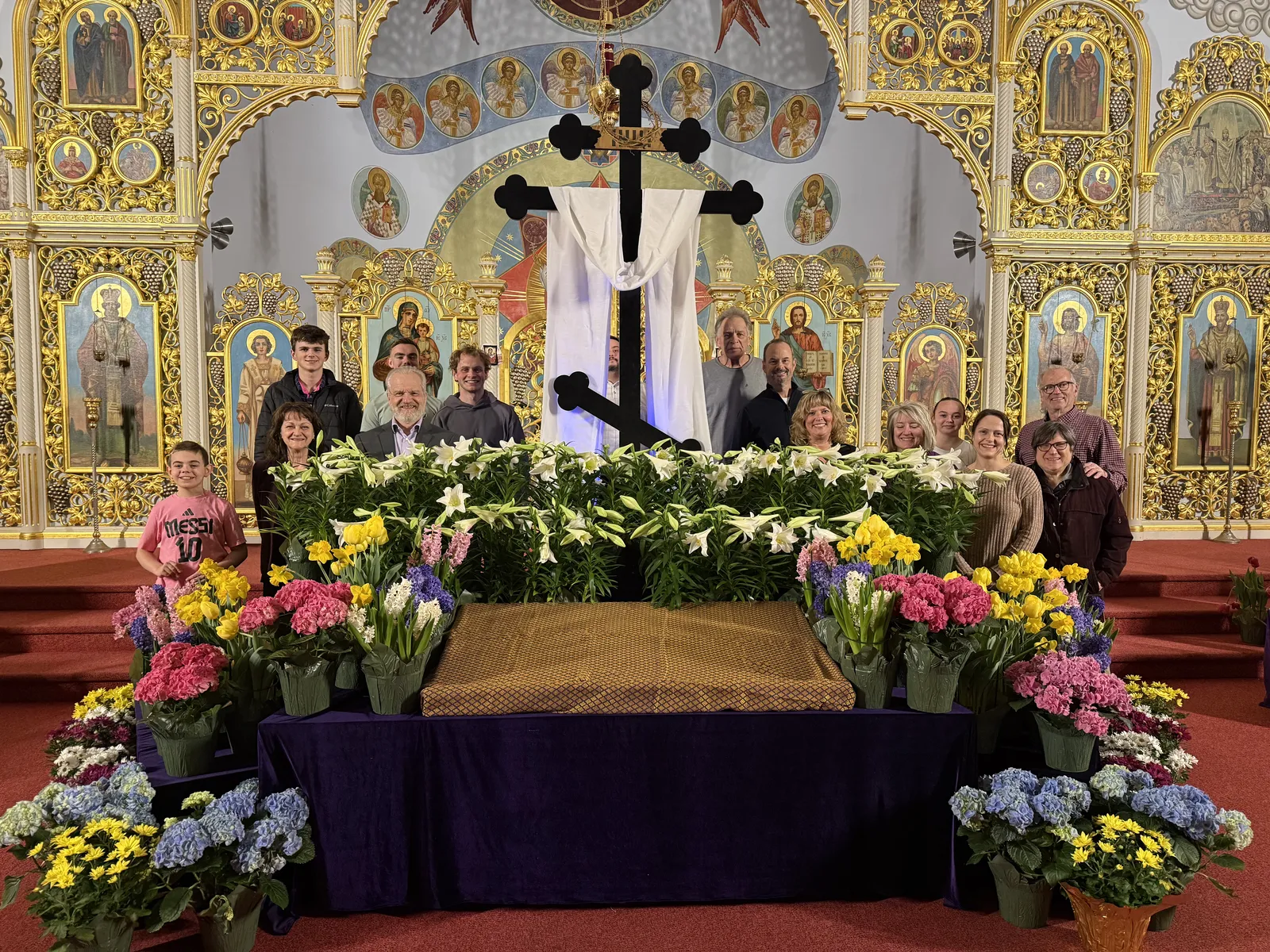 Hand written pysanka blue color