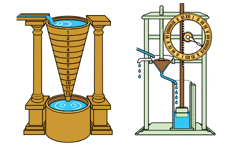 Clepsydras — ancient water clocks