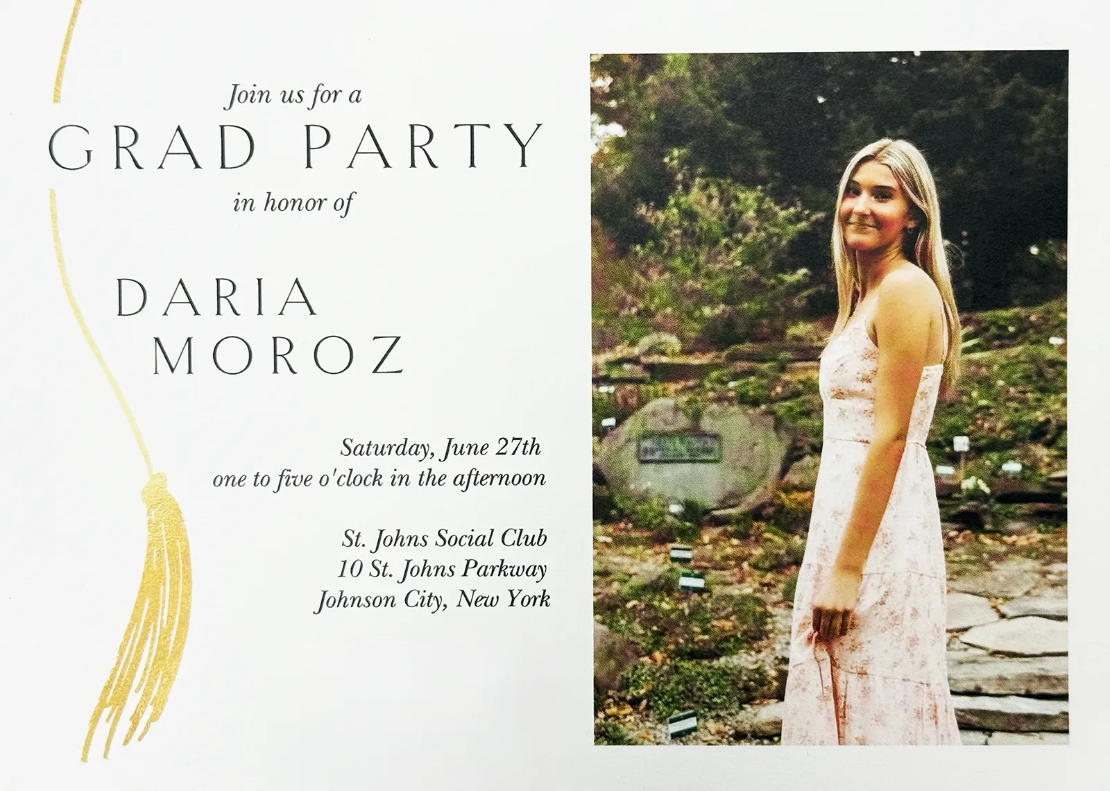 Graduation Party for Daria Moroz