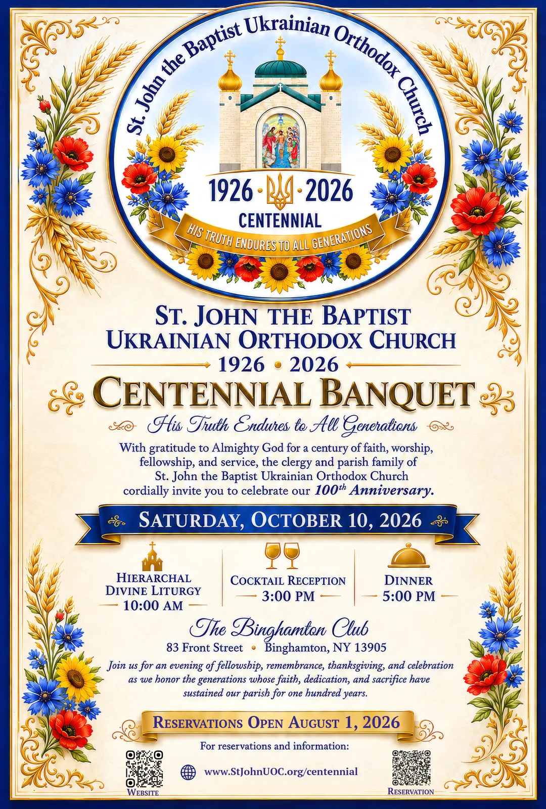 Centennial Celebration Flyer