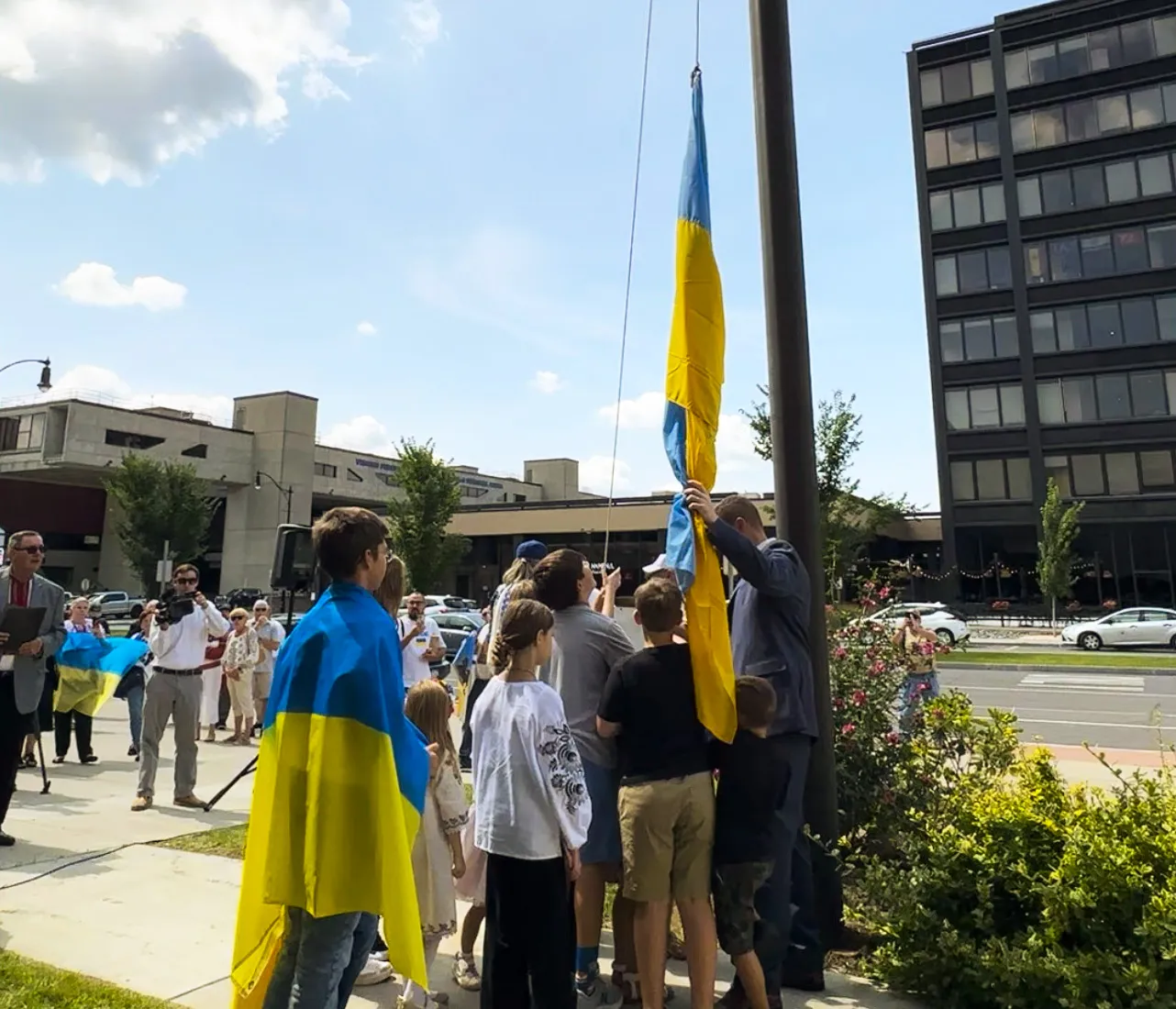 Flag raising ceremony from 2024