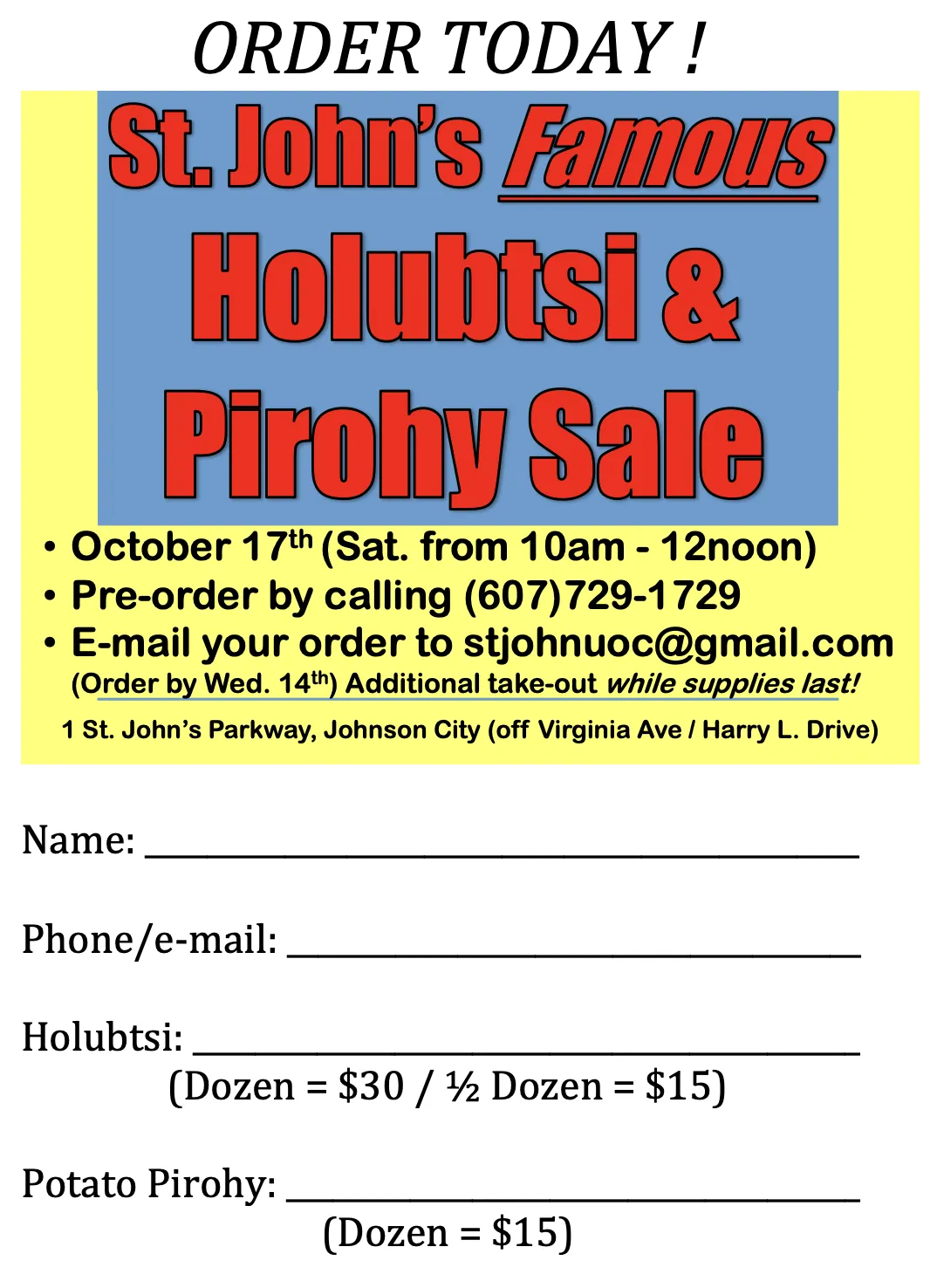 Centennial Celebration Flyer