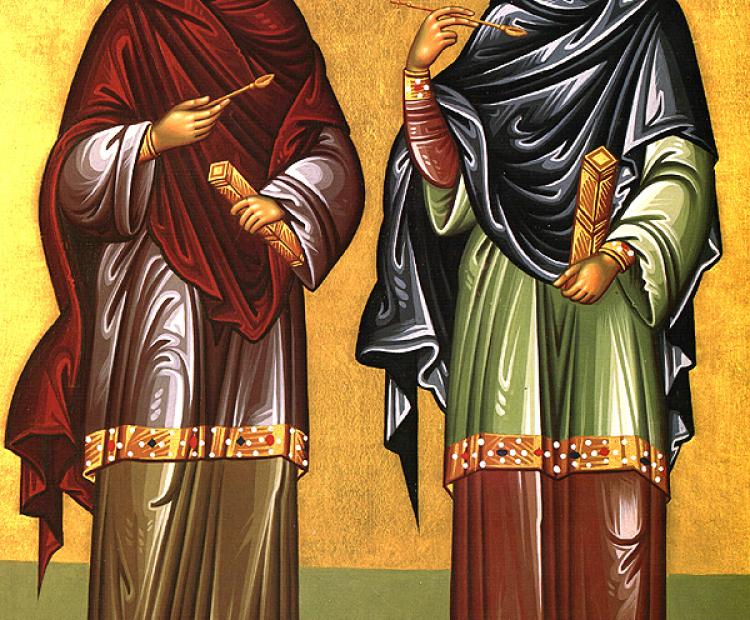 Holy and Wonderworking Unmercenaries Cosmas and Damian, martyrs at Rome