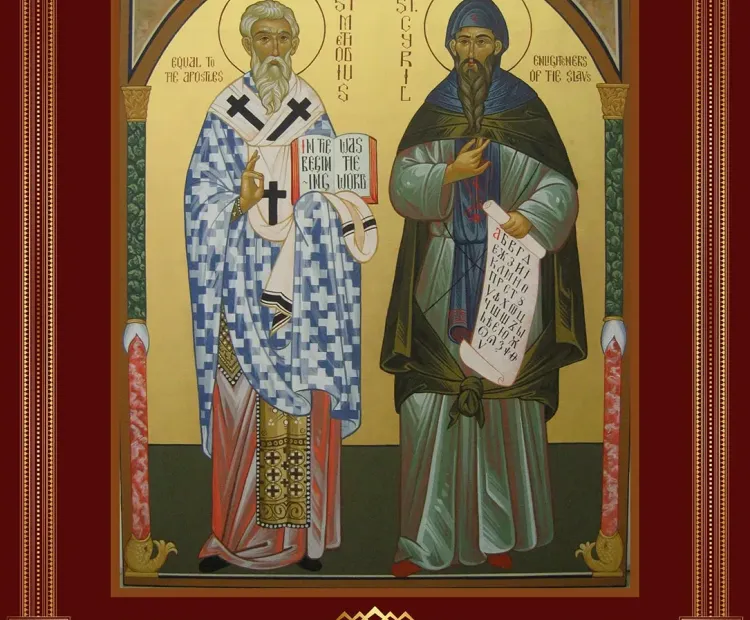 Holy Equals-to-the-Apostles Methodius (885) and Cyril (869), first teachers of the Slavs